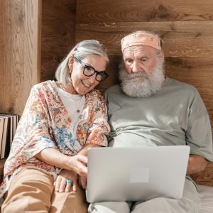 old couple doing estate planning