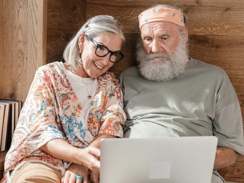 old couple doing estate planning
